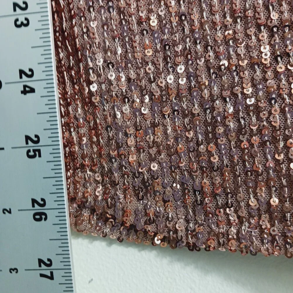 DKNY, Sleeveless Sequin Top, Dusty Pink, Size Large, Glam, Sparkly, Party - Picture 14 of 16